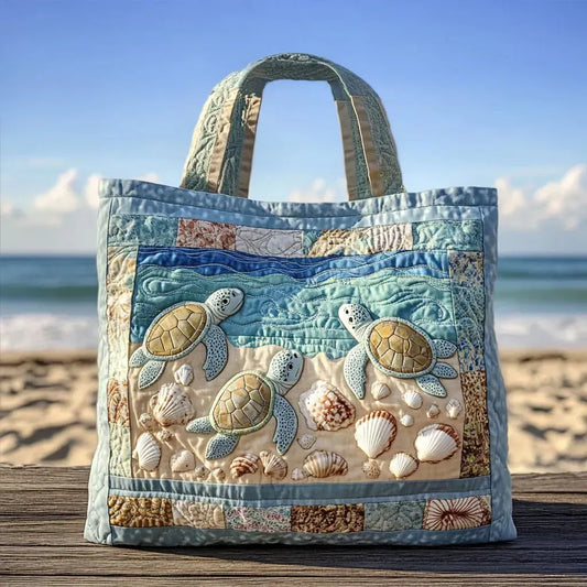 Handcrafted Quilted Bag – Sea Turtles